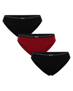 Pack de 3 Braguitas de Algodón Elásticas para Mujer con Logo 50510016