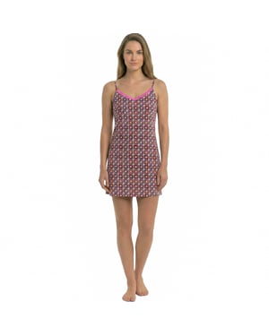 Camisón de Verano para Mujer con Tirantes Finos en Algodón KL45300