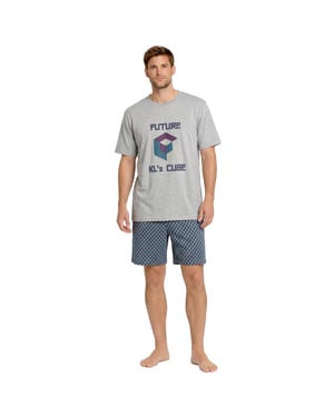 Pijamas cortos de algodón para hombre de verano KL30000