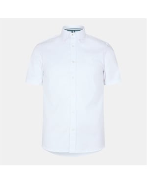 Camisa Oxford Blanca De Marca Ted Baker Alyth Regular