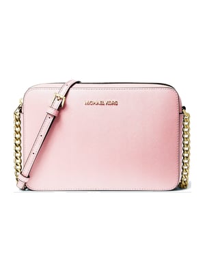 Bolso Cruzado de Cuero Jet Set 35T8GTTC9L para Mujeres