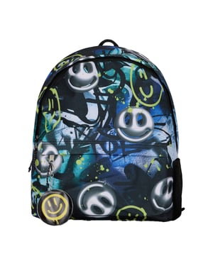 Mochila para Niños Multi Visionaria con Estampado de Graffiti | Mochila Escolar de 18L con Compartimento para Laptop