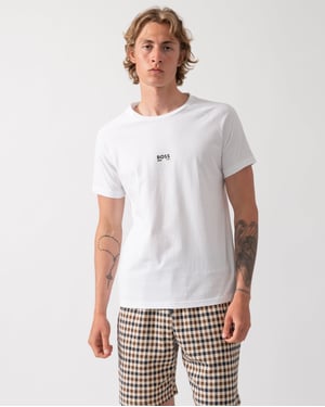 Camiseta de Playa Ajustada en Blanco