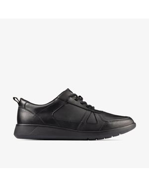 Zapatos de Cuero Negro Scape Track Y