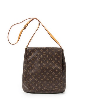 Louis Vuitton Musette  en  marrón Lienzo recubierto