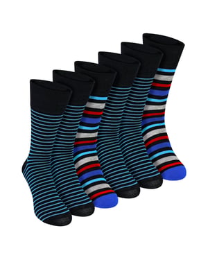 Paquete de 6 Calcetines de Bambú para Hombre Sin Elastano Suaves Transpirables para Comodidad Diaria