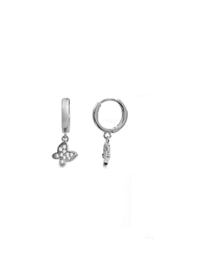 Pendientes Luxenter de Circonita Brillante acabados en rodio - Kaduro