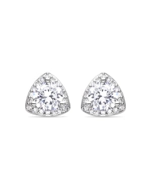 Pendientes Luxenter de Circonita Brillante acabados en rodio - Imli