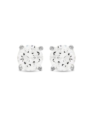 Pendientes Luxenter De Plata De Ley 925 con Circonita Brillante acabado rodio - Básico