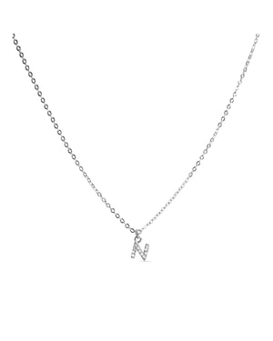 Collar Luxenter con Circonita Brillante acabado plata - Alphabet
