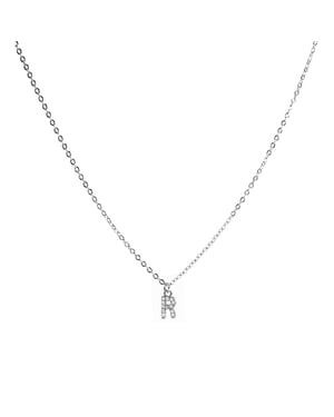 Collar Luxenter con Circonita Brillante acabado plata - Alphabet