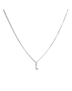 Collar Luxenter con Circonita Brillante acabado plata - Alphabet