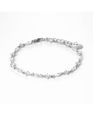 Pulsera Luxenter de Plata de Ley 925 con Circonita Brillante acabada en rodio - Ulmax