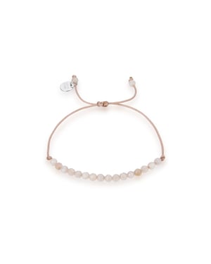 Pulsera Luxenter de Plata de Ley 925 con Jade Blanco acabada en rodio - Aquisa