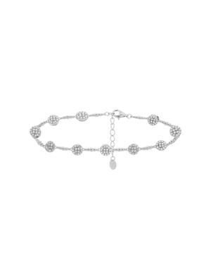 Pulsera Luxenter de Plata de Ley 925 con Circonita Brillante acabada en rodio - Inajwa