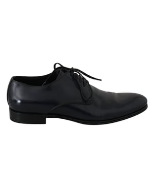 Zapatos Formales Derbys para Hombre de Cuero Azul Dolce & Gabbana