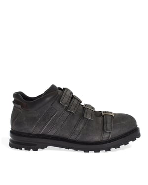 Botas de Cuero Grises con Tira en el Tobillo Dolce & Gabbana