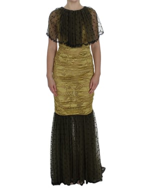 Vestido de Dolce Gabbana Estilo Sirena con Mangas Cortas
