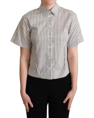 Blusa de manga corta con cuello Dolce Gabbana