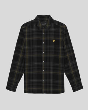 Camisa de pana a cuadros tartán