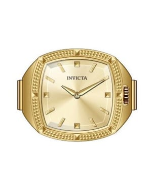 Invicta Mini Ring 50638 Reloj de Mujer - Movimiento de Cuarzo - Acero Inoxidable con Esfera de Oro - 23 mm