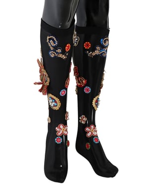 Medias de Mujer Embellecidas con Cristales de Dolce & Gabbana