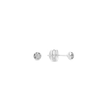 Luxenter Pendientes acabado plata y Circonita Brillante - Chikra