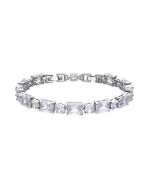 Luxenter Pulsera acabado plata y Circonita Brillante - Ilas