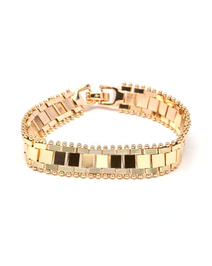 Luxenter Pulsera acabado en oro amarillo de 18k - Tifei