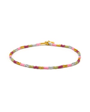 Luxenter Pulsera de Cristal Multicolor acabado en oro amarillo 18k - Limcus