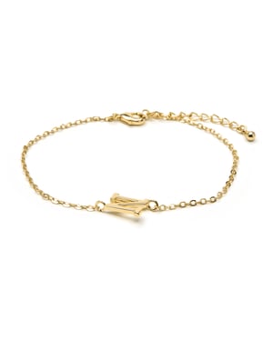 Luxenter Pulsera acabado oro amarillo 18k - Alphabet