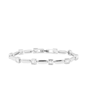 Luxenter Pulsera de Circonita Brillante acabado en rodio - Aslion