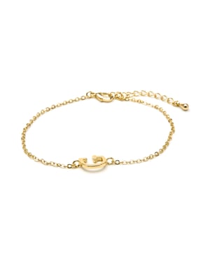 Luxenter Pulsera acabado oro amarillo 18k - Alphabet