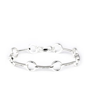 Luxenter Pulsera de Circonita Brillante acabado en rodio - Dimaran