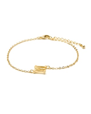 Luxenter Pulsera acabado oro amarillo 18k - Alphabet