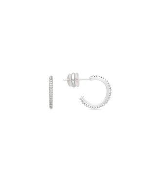 Luxenter Pendientes de 15mm de diámetro acabado plata y Circonita Brillante - Azar