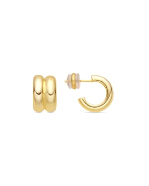 Luxenter Pendientes acabado oro amarillo de 18k - Tudfu