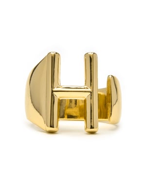 Luxenter Anillo acabado oro amarillo 18k - Alphabet