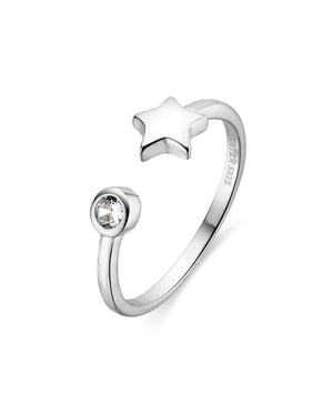 Anillo Luxenter de Plata de Ley 925 y Circonita Brillante acabado en rodio - Fazih