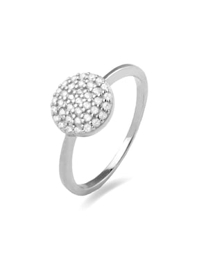 Luxenter Anillo de Plata de Ley 925 con Circonita Brillante acabado en rodio - Waiz