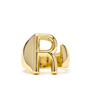 Luxenter Anillo acabado oro amarillo 18k - Alphabet