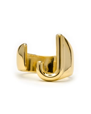 Luxenter Anillo acabado oro amarillo 18k - Alphabet