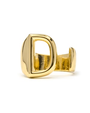 Luxenter Anillo acabado oro amarillo 18k - Alphabet