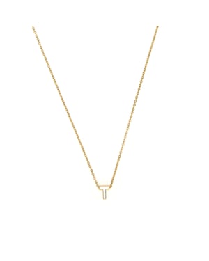 Luxenter Collar acabado oro amarillo 18k - Alphabet