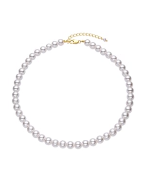 Luxenter Collar con Perla Blanca acabado oro 18k - Jamel