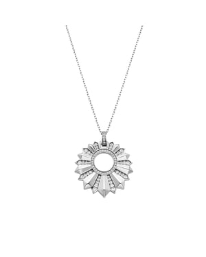 Luxenter Collar de Plata de Ley 925 y Circonita Brillante acabado en rodio - Saneda