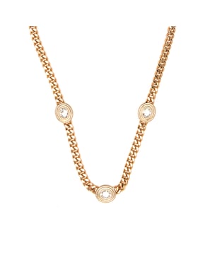 Luxenter Collar de Circonita Brillante acabado en oro amarillo de 18k - Odray