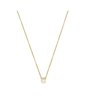 Luxenter Collar acabado oro amarillo 18k - Alphabet