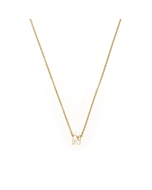 Luxenter Collar acabado oro amarillo 18k - Alphabet
