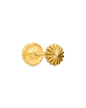Luxenter Piercing de Plata de Ley 925 acabado en oro amarillo de 18k - Adoi